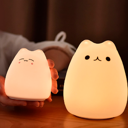 Lámpara nocturna de silicona - gato